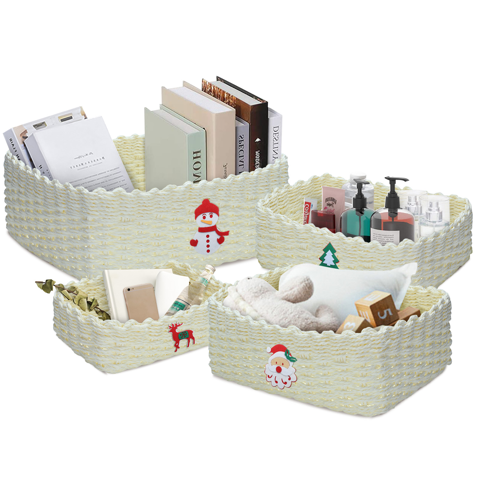 KING-DO-WAY-4PCS-Christmas-Handmade-Woven-Storage-Basket-Set-Durable-Eco-friendly-Storage-Basket-1891489-17