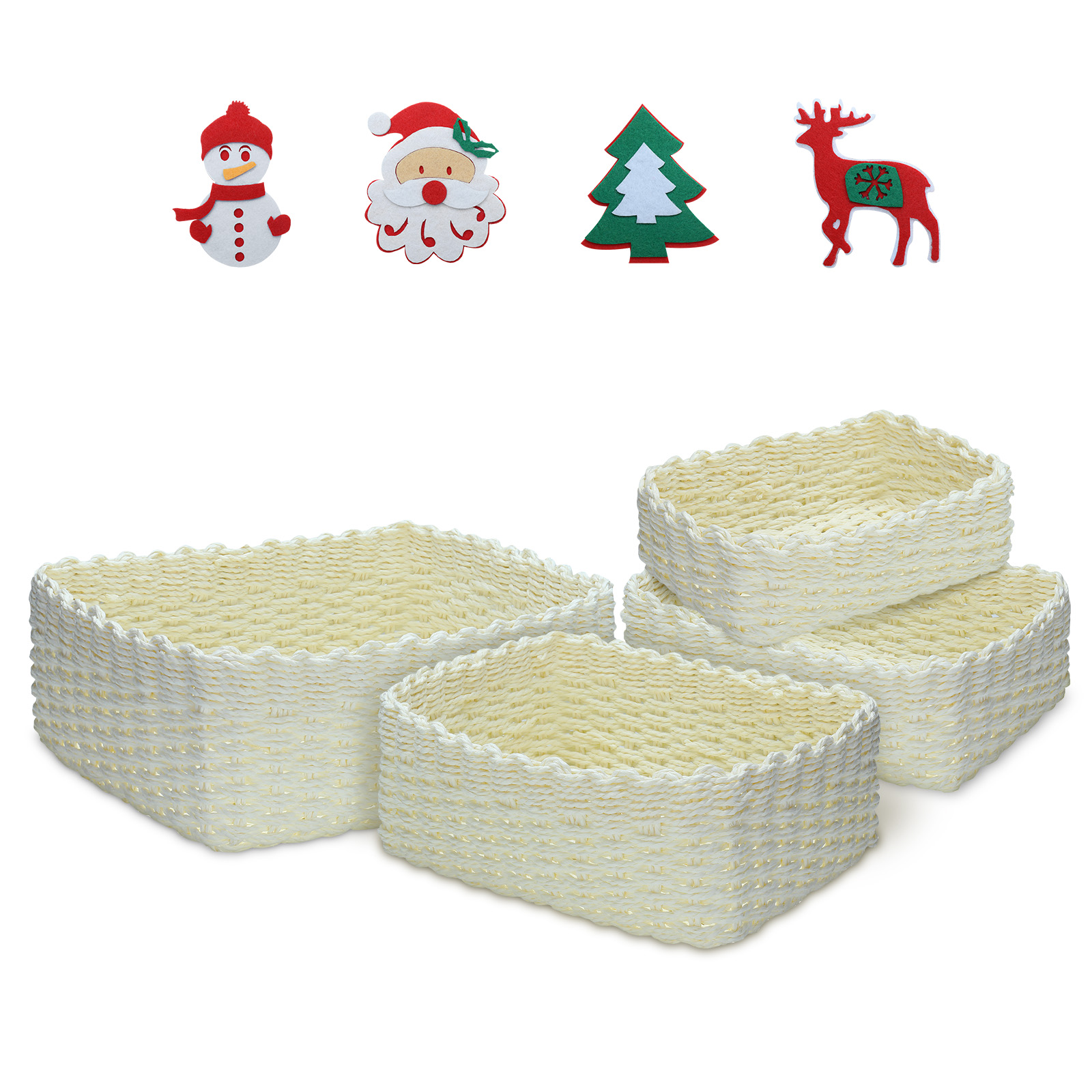 KING-DO-WAY-4PCS-Christmas-Handmade-Woven-Storage-Basket-Set-Durable-Eco-friendly-Storage-Basket-1891489-19