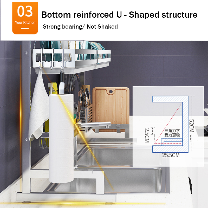 Stainless-Steel-Kitchen-Dish-Drying-Rack-Drainer-Storage-Shelf-Utensil-Holder-Plate-Dish-Cupboard-St-1713257-4