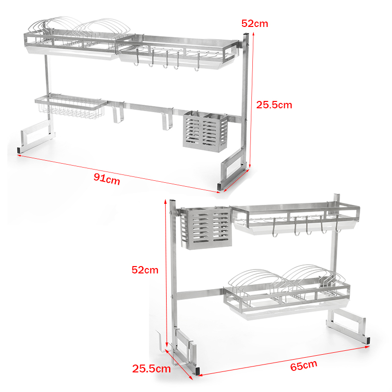 Stainless-Steel-Kitchen-Dish-Drying-Rack-Drainer-Storage-Shelf-Utensil-Holder-Plate-Dish-Cupboard-St-1713257-9