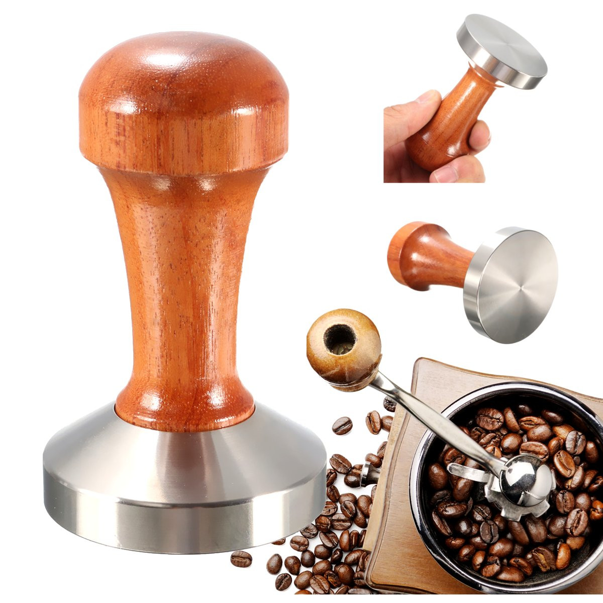 53mm-Stainless-Steel-Cafe-Coffee-Tamper-Bean-Press-for-Espresso-Flat-Base-Wooden-Handle-1170307-5