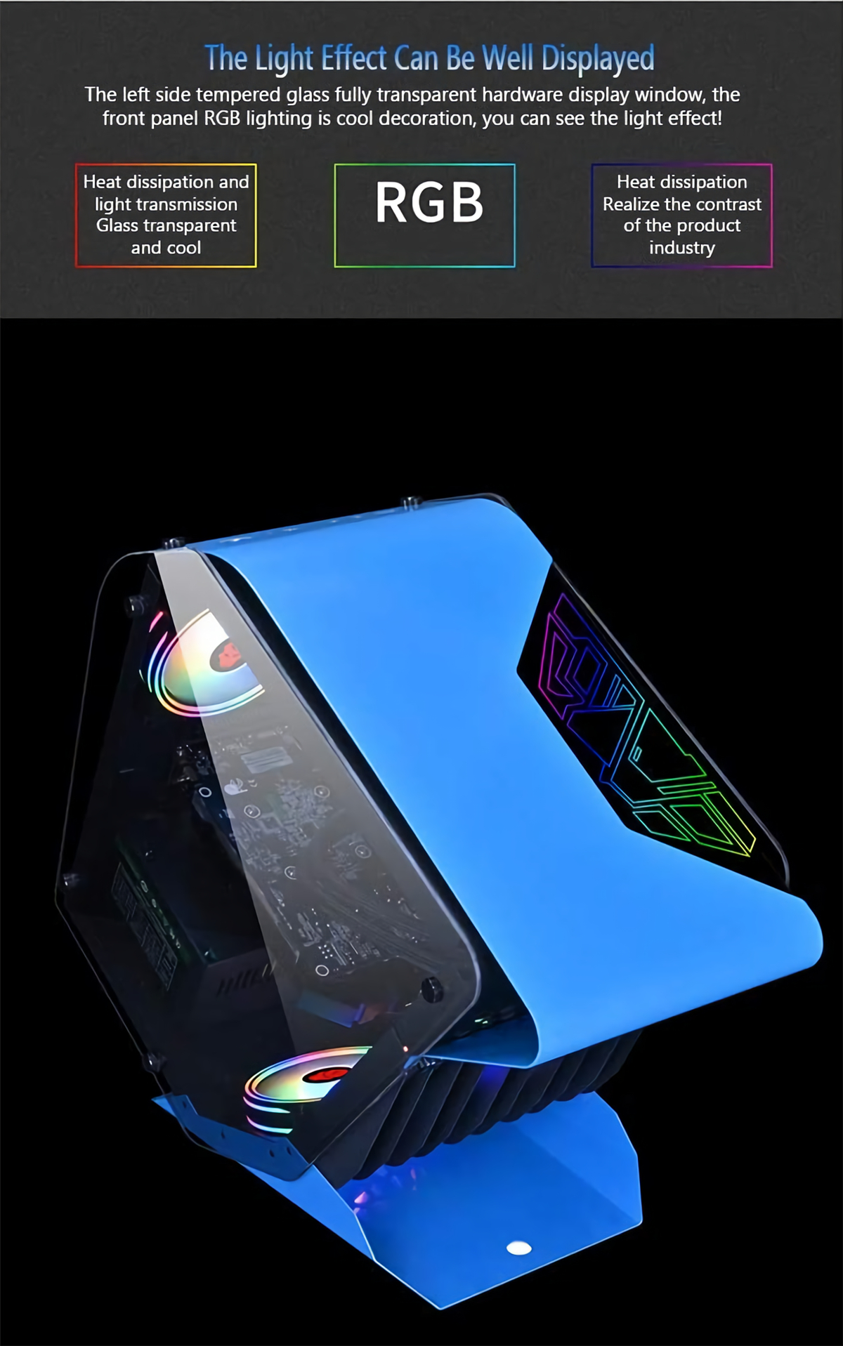 EVESKY-Little-Monster-RGB-Computer-Case-CPU-M-ATX-Water-Cooling-Double-sided-Transparent-Glass-Gamin-1806503-1