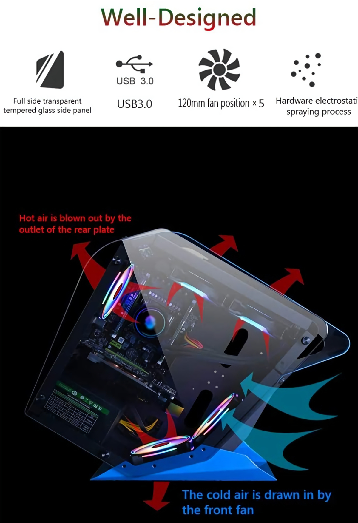 EVESKY-Little-Monster-RGB-Computer-Case-CPU-M-ATX-Water-Cooling-Double-sided-Transparent-Glass-Gamin-1806503-2
