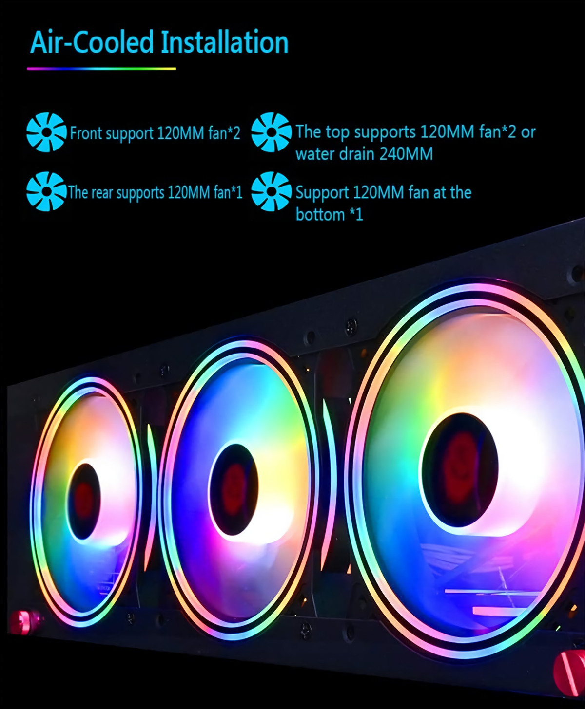 EVESKY-Little-Monster-RGB-Computer-Case-CPU-M-ATX-Water-Cooling-Double-sided-Transparent-Glass-Gamin-1806503-4
