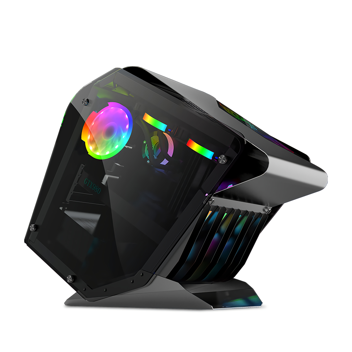 EVESKY-Little-Monster-RGB-Computer-Case-CPU-M-ATX-Water-Cooling-Double-sided-Transparent-Glass-Gamin-1806503-7