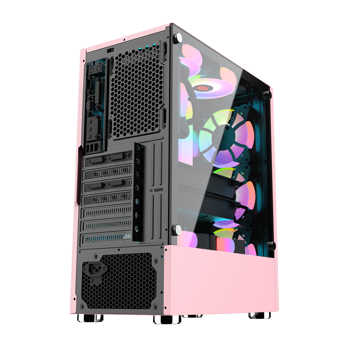 GAMEKM-Computer-Case-Mid-Tower-ATXM-ATXITX-Acrylic-Side-Panel-RGB-Gaming-Computer-PC-Case-USB-30USB--1820803-13