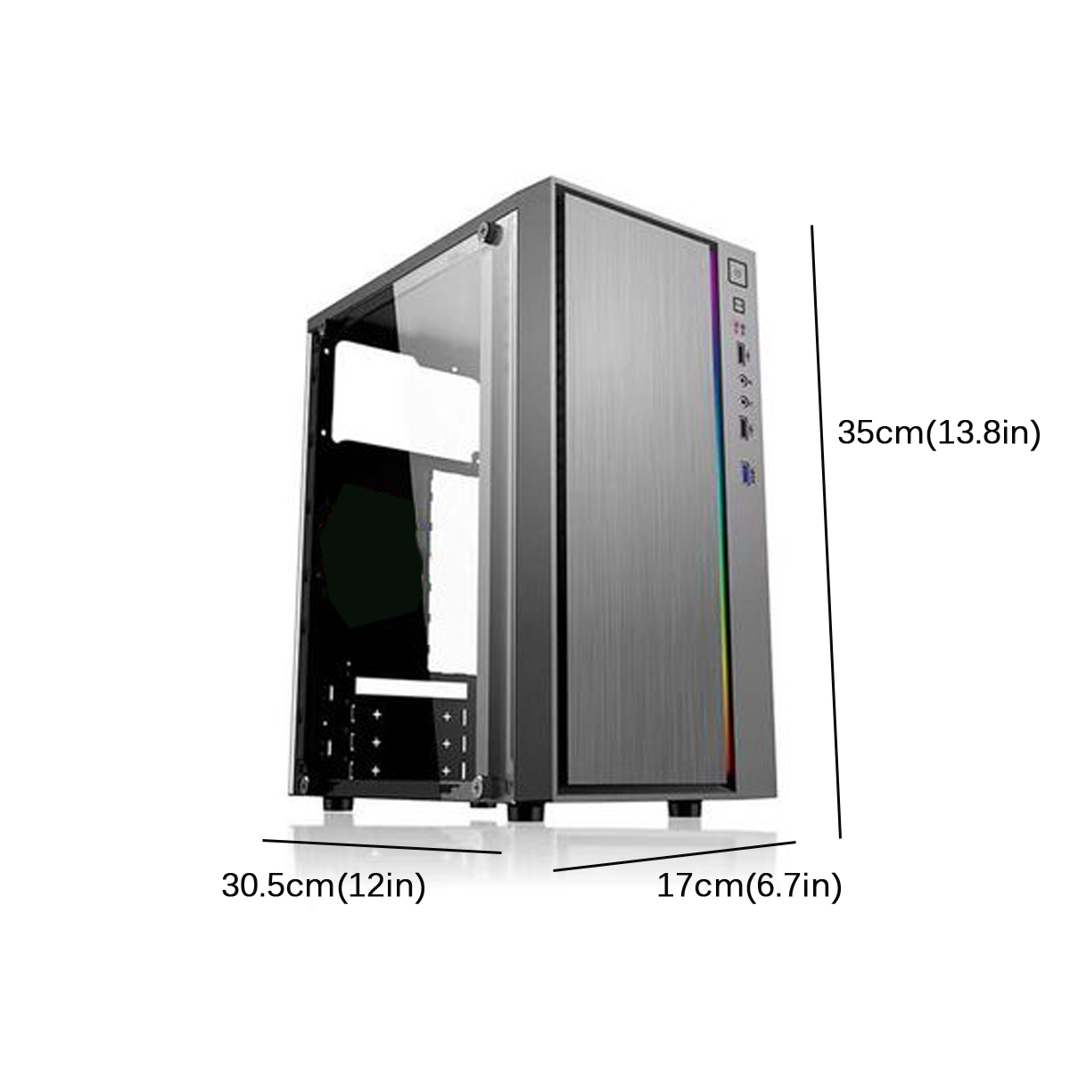 M-ATX--Mini-ITX-Computer-Gaming-PC-Case-RGB-Cooling-Fan-USB-Audio-Interface-with-Light-Bar-1627169-3