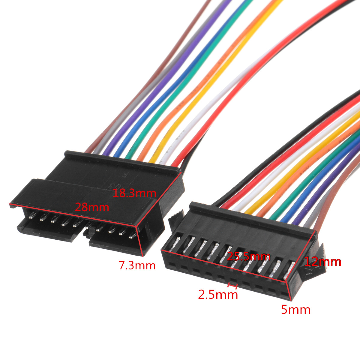 10-Set-Jst-25mm-SM-8-Pin-Male--Female-Connector-Plug-With-Wire-Cable-300mm-1170148-8