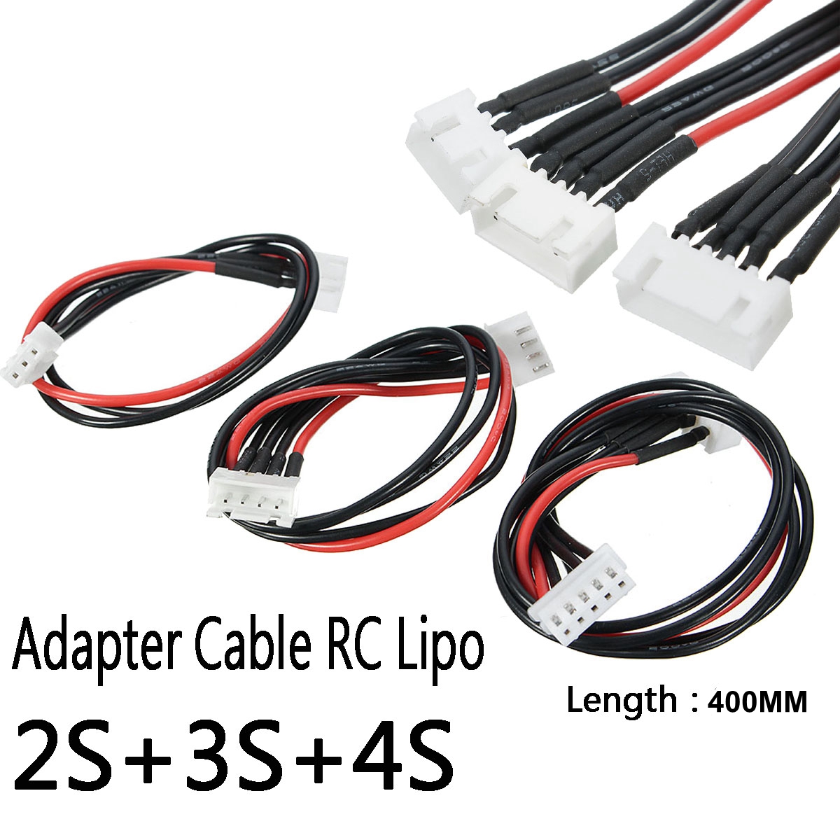 100Pcs-Silicone-Wire-2S3S4S-6-Pin-JST-XH-Connector-Balance-Extension-400MM-Adapter-Cable-1381886-1