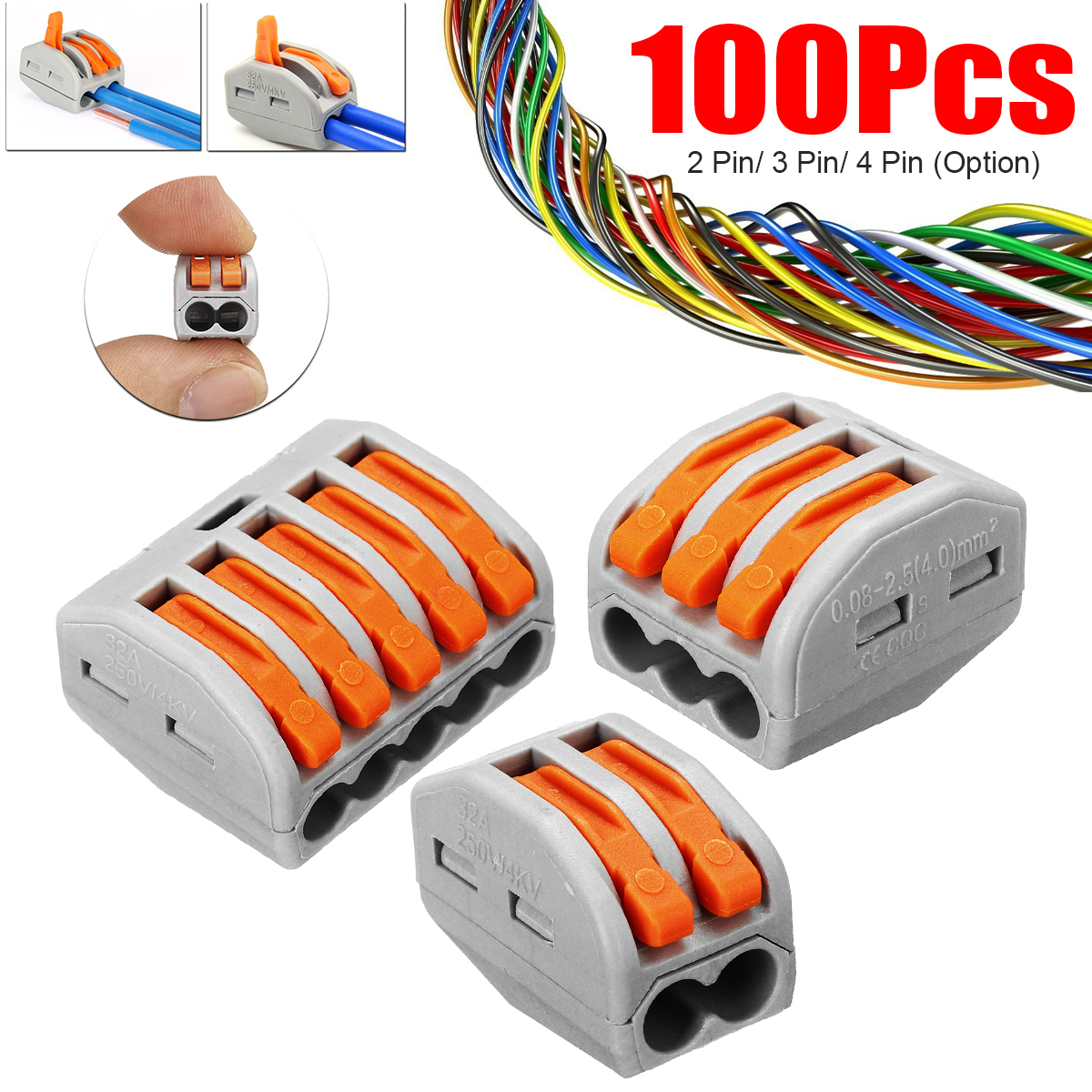 100PcsSet-Terminal-Block-Reusable-Electric-Cable-Wire-Connector-235-Pin-1487164-1