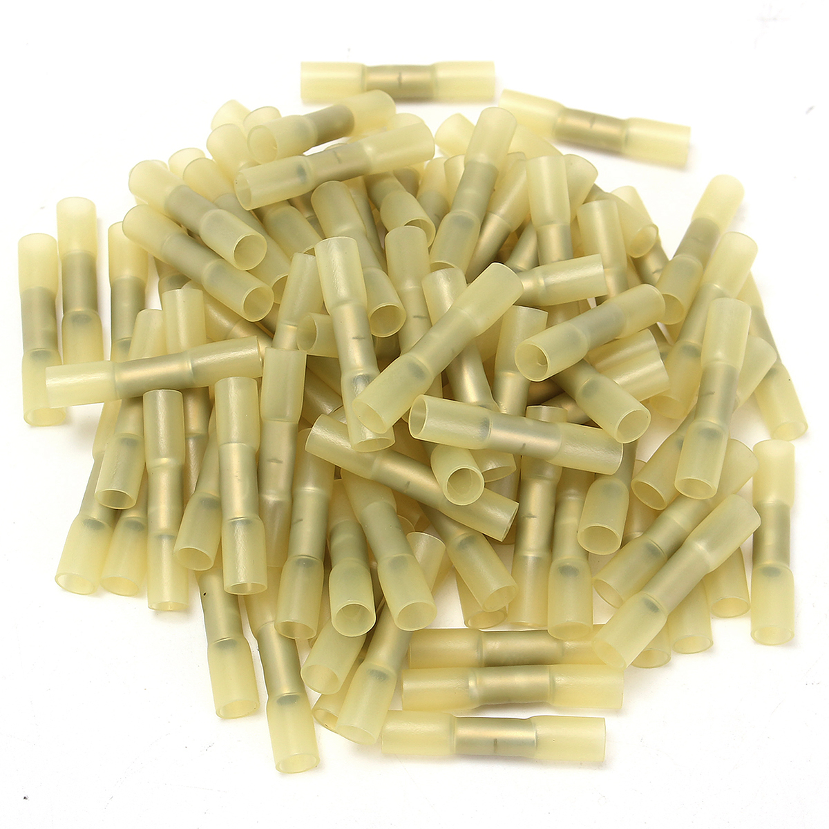 100pcs-Yellow-12-10AWG-Heat-Shrink-Butt-Wire-Crimp-Connector-Electrical-Terminal-1071742-1