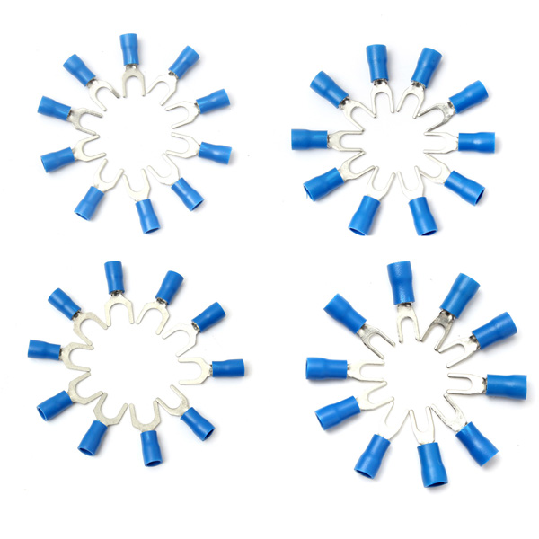 10PCS-Blue-Insulated-Fork-Wire-Connector-Electrical-Crimp-Terminal-16-14AWG-979929-2