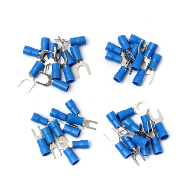 10PCS-Blue-Insulated-Fork-Wire-Connector-Electrical-Crimp-Terminal-16-14AWG-979929-11