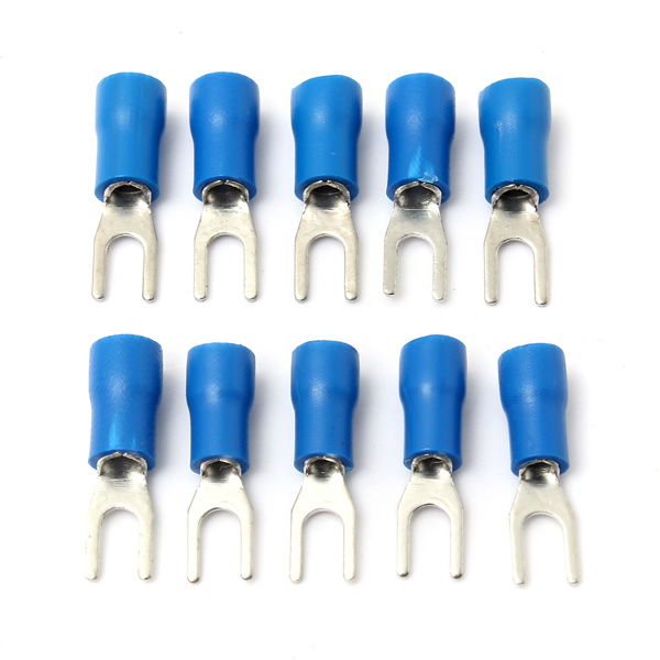 10PCS-Blue-Insulated-Fork-Wire-Connector-Electrical-Crimp-Terminal-16-14AWG-979929-4