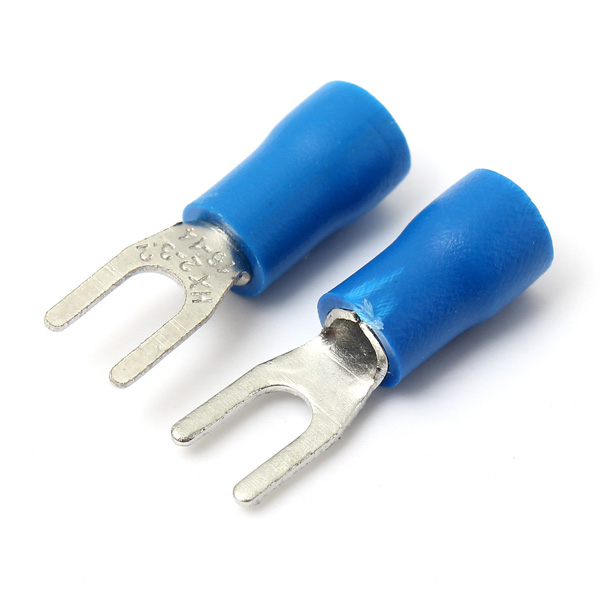 10PCS-Blue-Insulated-Fork-Wire-Connector-Electrical-Crimp-Terminal-16-14AWG-979929-8