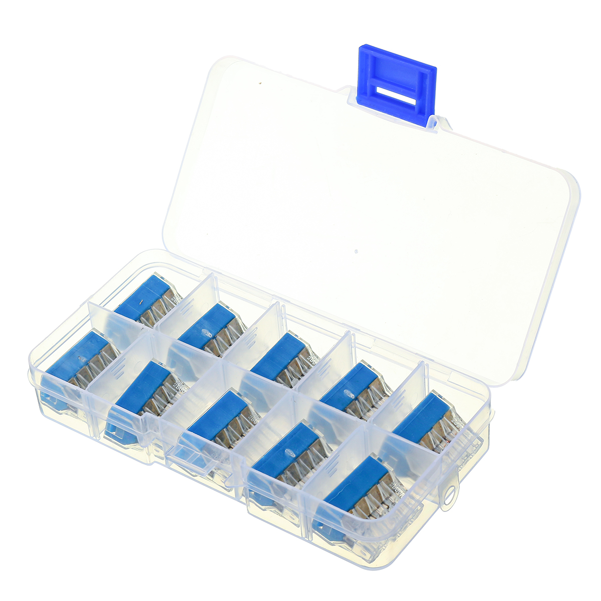 10Pcs-8-Holes-Universal-Compact-Terminal-Block-Electric-Cable-Wire-Connector-1384417-1