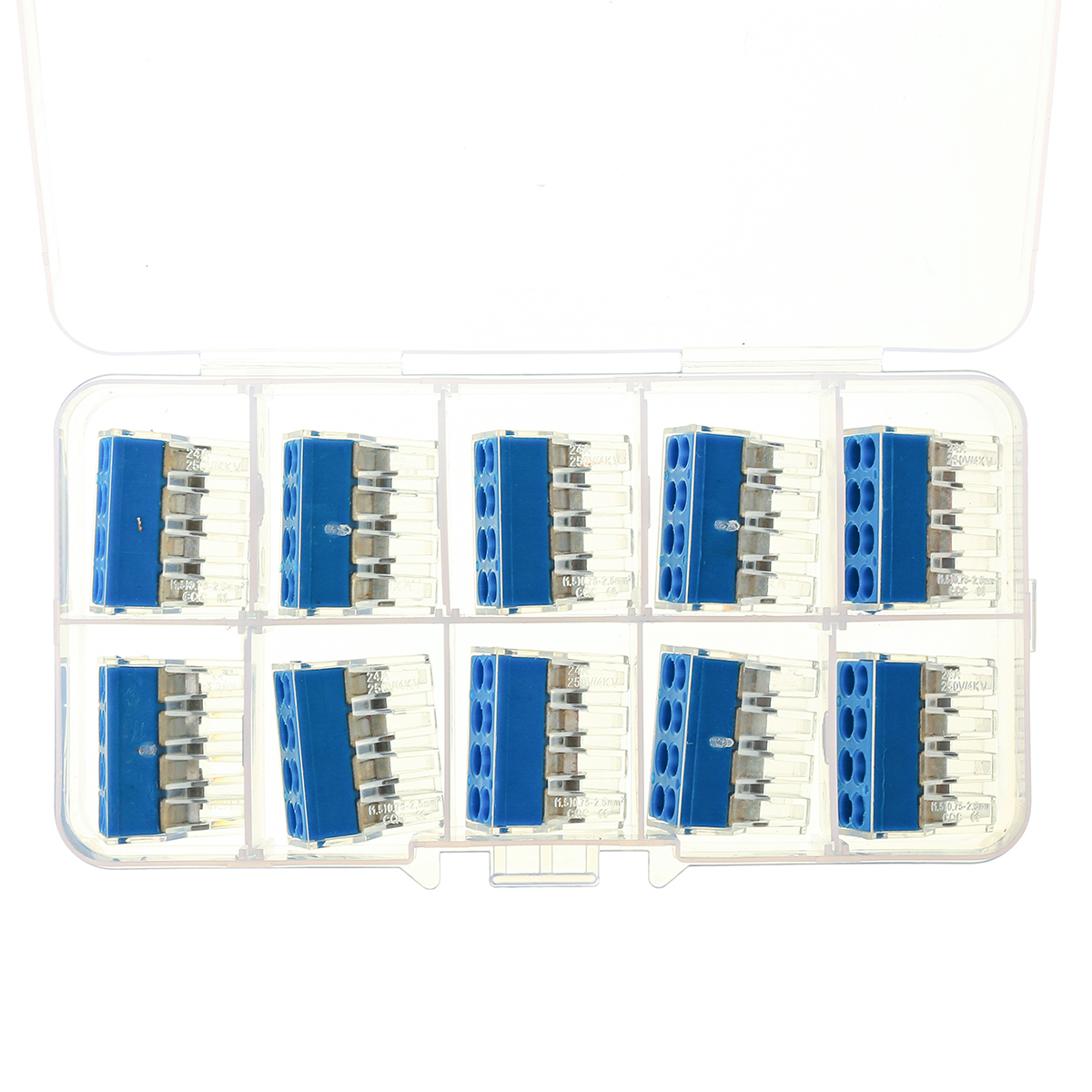 10Pcs-8-Holes-Universal-Compact-Terminal-Block-Electric-Cable-Wire-Connector-1384417-2