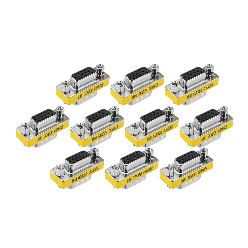 10Pcs-DB15-Mini-Gender-Changer-Adapter-Female-to-Male-Plug-Adapter-Connecters-1335977-1