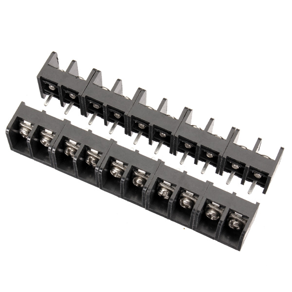 10pcs-2-4-Pin-825mm-Barrier-Screw-Terminal-Blocks-Connectors-Black-951436-2