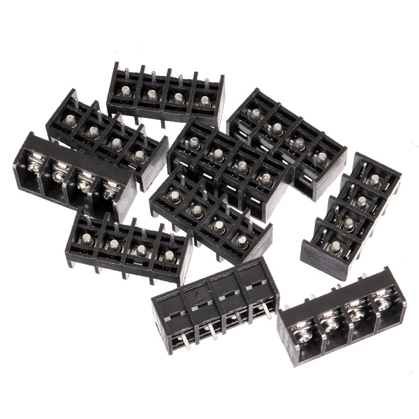 10pcs-2-4-Pin-825mm-Barrier-Screw-Terminal-Blocks-Connectors-Black-951436-10