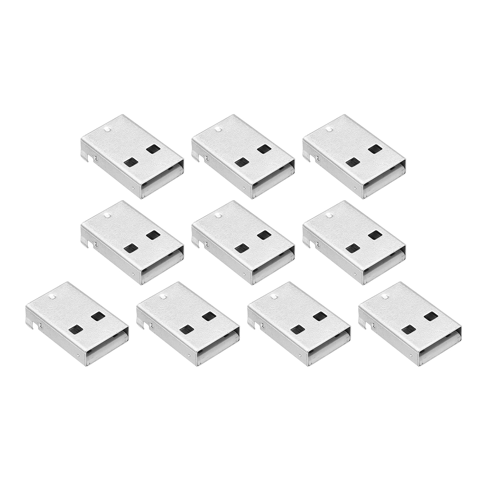 10pcs-90-Degree-Type-A-female-Socket-DIP-Connector-USB-Charging-Socket-USB-Socket-Interface-1334751-1