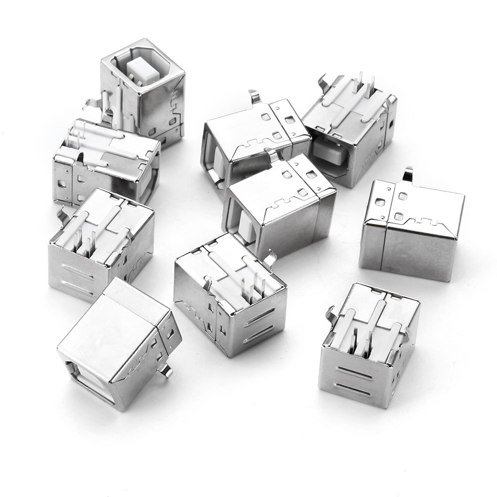10pcs-BF-90Degree-Type-B-USB-Printer-Port-Socket-Connector-Charging-Socket-USB-Socket-Interface-1334907-2