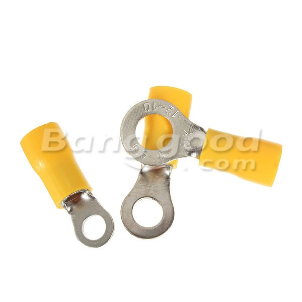 20PCS-4-6mmsup2-Yellow-Ring-Heat-Shrink-Electrical-Terminals-Connectors-909819-1
