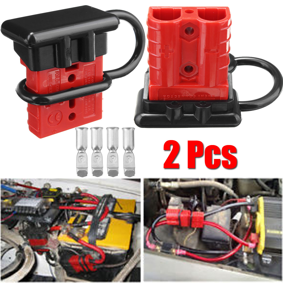2PCS-50A-600V-Power-Connect-Plug-Battery-Cable-Quick-Connect-Disconnect-Plug-Battery-Connector-1242807-2