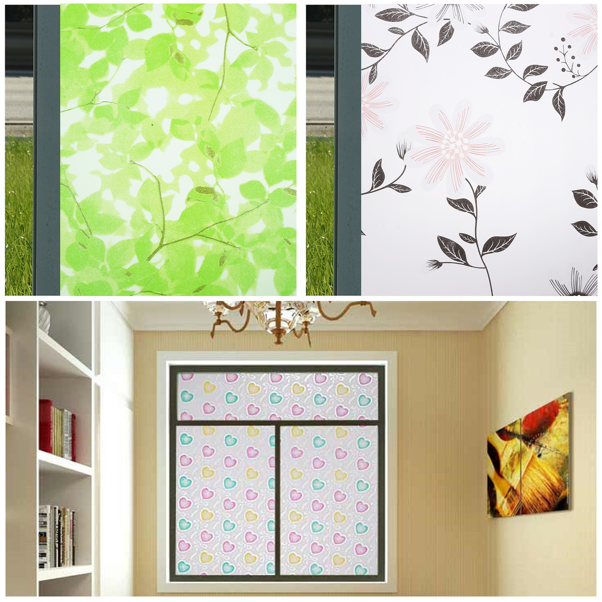 45x200cm-Waterproof-PVC-Privacy-Frosted-Window-Sticker-Glass-Window-Film-1541964-4