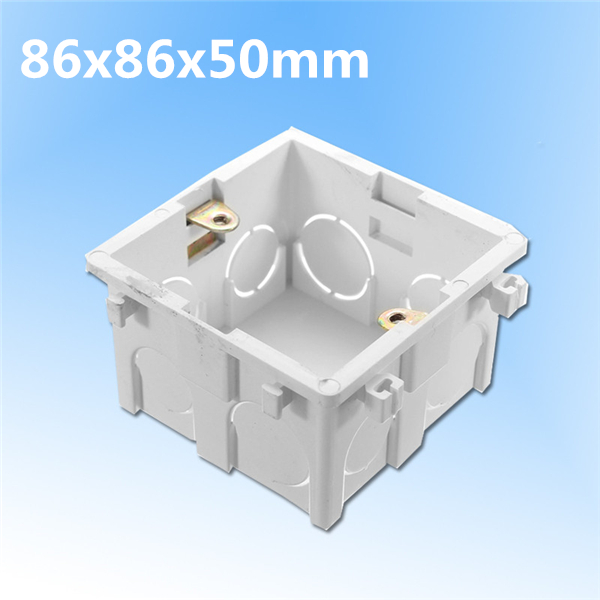 86x86mm-Wall-Plate-Box-Universal-White-Socket-Switch-Back-Cassette-1015780-1
