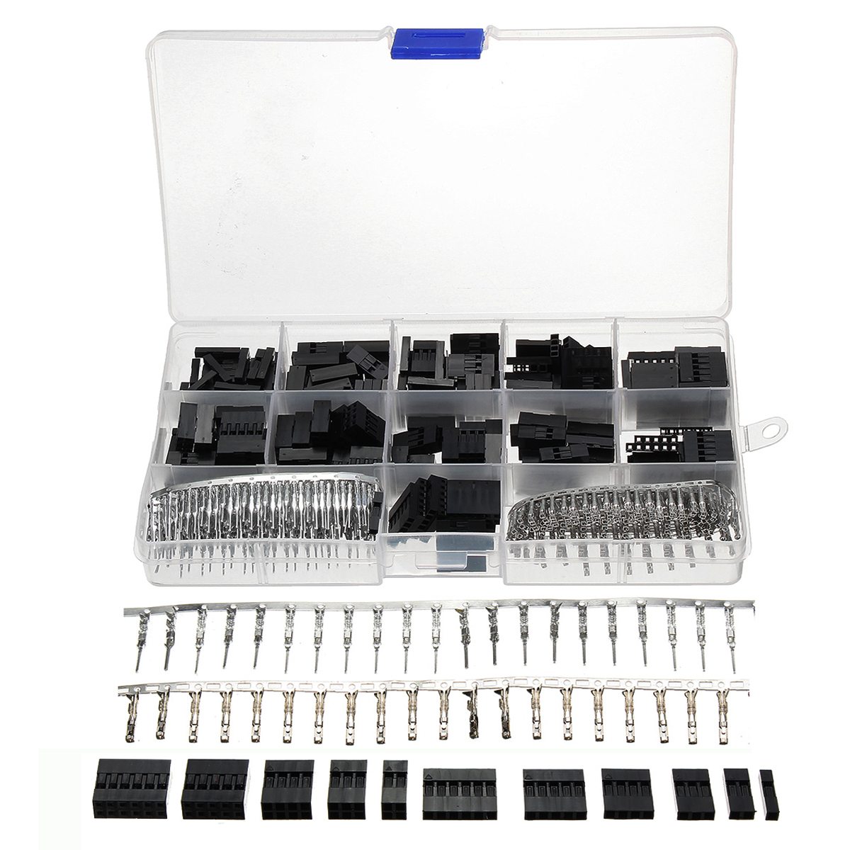 Excellway-TC10-620pcs-Wire-Jumper-Pin-Header-Connector-Housing-Kit-For-Dupont-and-Crimp-Pins-1132947-1