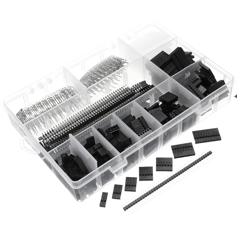 Excellway-TC10-670Pcs-Wire-Jumper-Header-Connectors-MF-Crimp-Pins-Terminal-For-Dupont-1142426-4