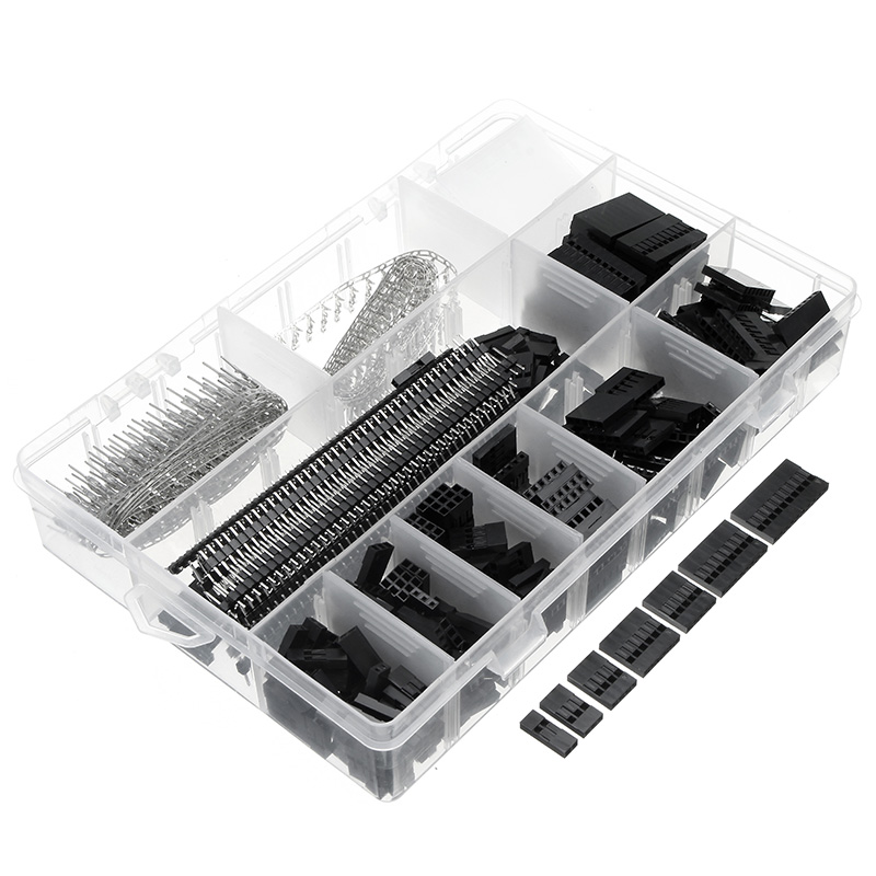 Excellway-TC10-670Pcs-Wire-Jumper-Header-Connectors-MF-Crimp-Pins-Terminal-For-Dupont-1142426-6