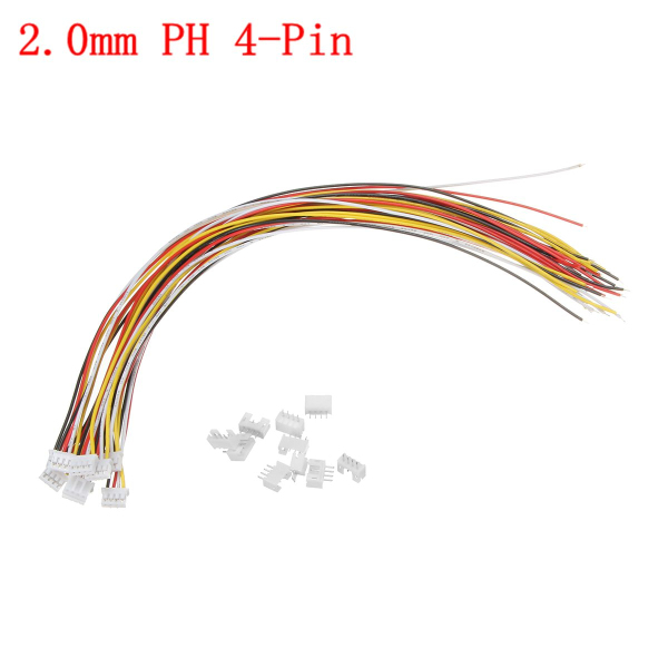 Excellwayreg-10-Sets-Mini-JST-20mm-PH-4Pin-26AWG-Male-Female-Connector-Plug-Wire-Cables-300mm-1195966-5