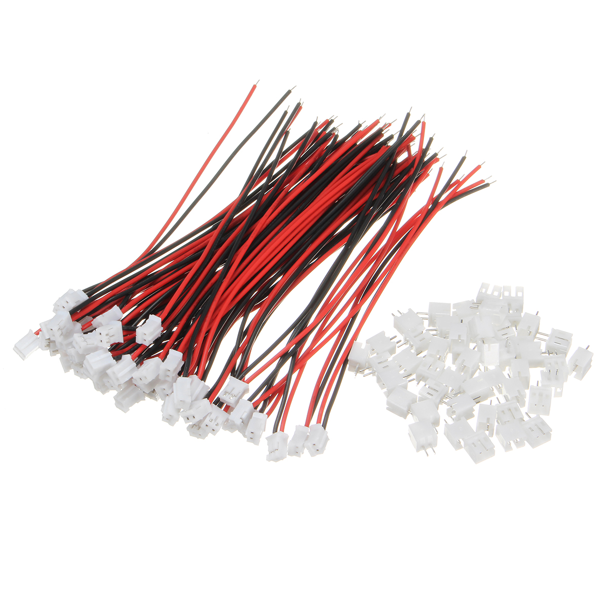 Excellwayreg-100Pcs-Mini-Micro-JST-20-PH-2Pin-Connector-Plug-With-120mm-Wires-Cables-1147298-1