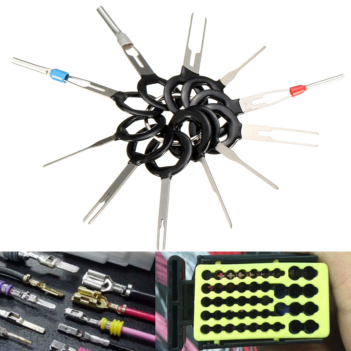 Excellwayreg-11Pcs-Terminal-Removal-Tool-Kit-Wiring-Connector-Pin-Release-Extractor-1179384-7