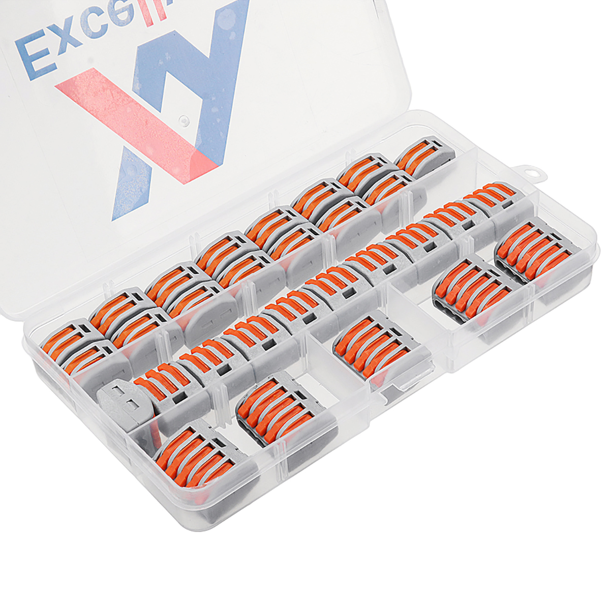 Excellwayreg-30Pcs-235-Holes-Spring-Conductor-Terminal-Block-Electric-Cable-Wire-Connector-1389031-3