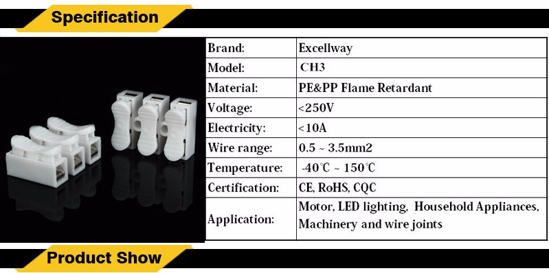 Excellwayreg-CH3-Quick-Wire-Connector-Terminal-Block-Spring-Connector-1001559-1