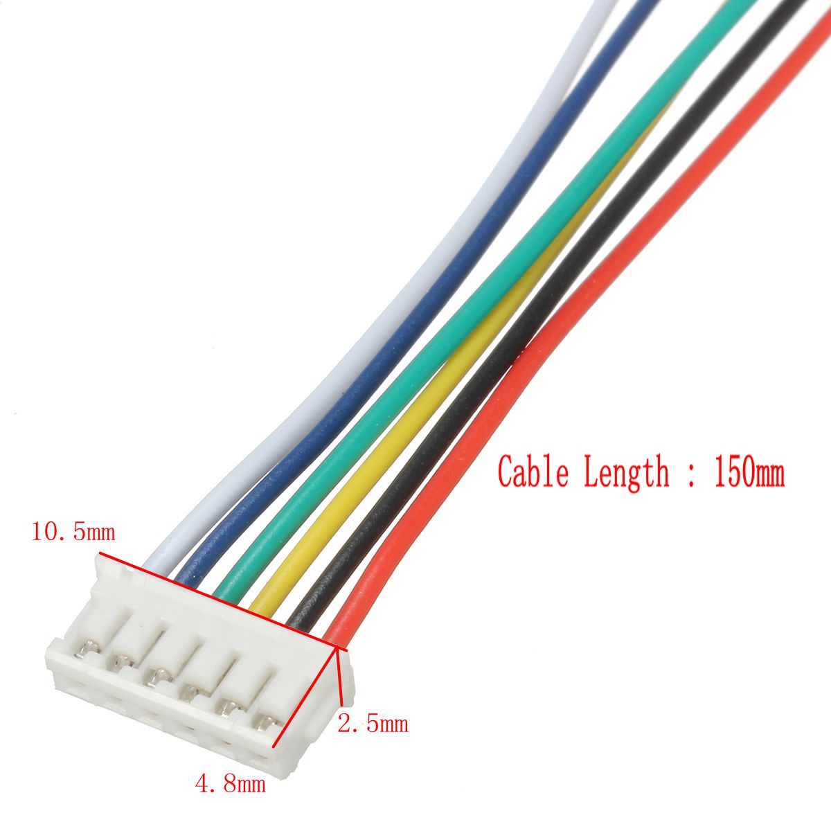 Excellwayreg-Mini-Micro-JST-15mm-ZH-6-Pin-Connector-Plug-and-Wires-Cables-15cm-10-Set-1170230-8