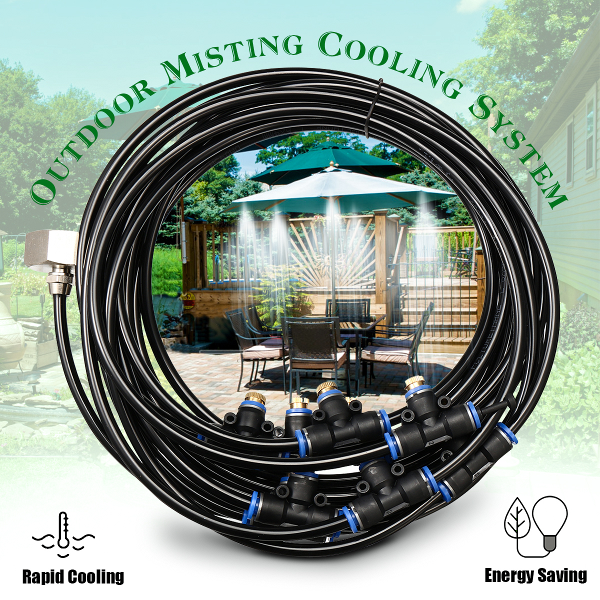 Misting-System-Fan-Cooler-Water-Cooling-Patio-Mist-Garden-Sprayer-Tool-With-Nozzles-Splitter-1591731-3