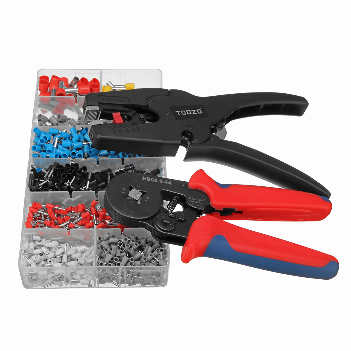 Professional-Crimper-Plier-Wire-Cutter-Stripper-1200Pcs-Electrical-Crimp-Terminals-1450329-3