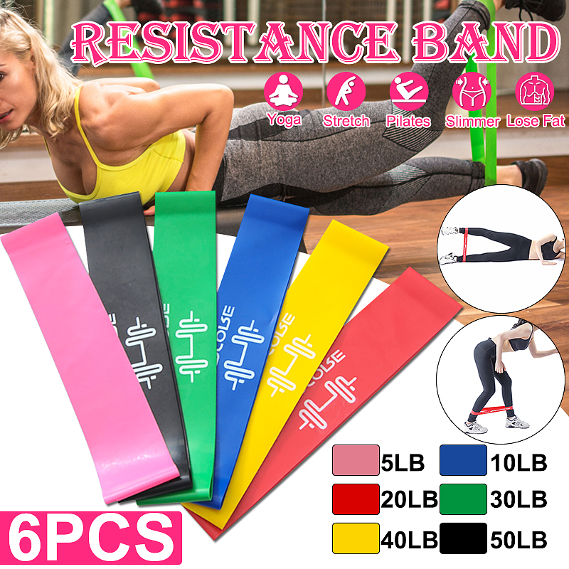 6PCS-Resistance-Bands-Power-Strength-Exercise-Fitness-Gym-Crossfit-Yoga-Workout-50050mm-1661965-1