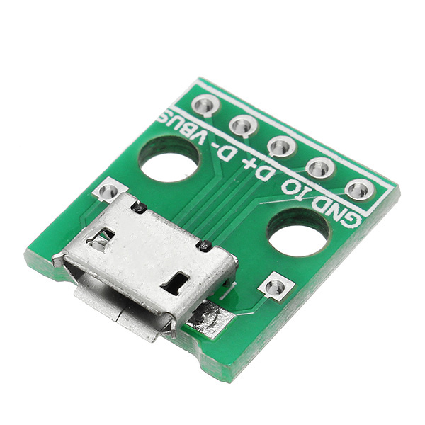 10pcs-Micro-USB-To-Dip-Female-Socket-B-Type-Microphone-5P-Patch-To-Dip-With-Soldering-Adapter-Board-1165563-2