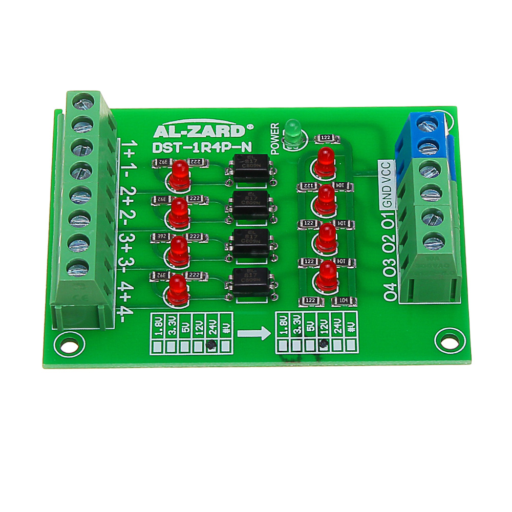 24V-To-12V-4-Channel-Optocoupler-Isolation-Board-Isolated-Module-PLC-Signal-Level-Voltage-Converter--1416551-7