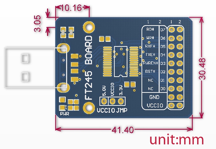 Wavesharereg-FT245-FT245RL-USB-to-FIFO-Module-Communication-Development-Board-MiniType-A-Interface-1696417-2