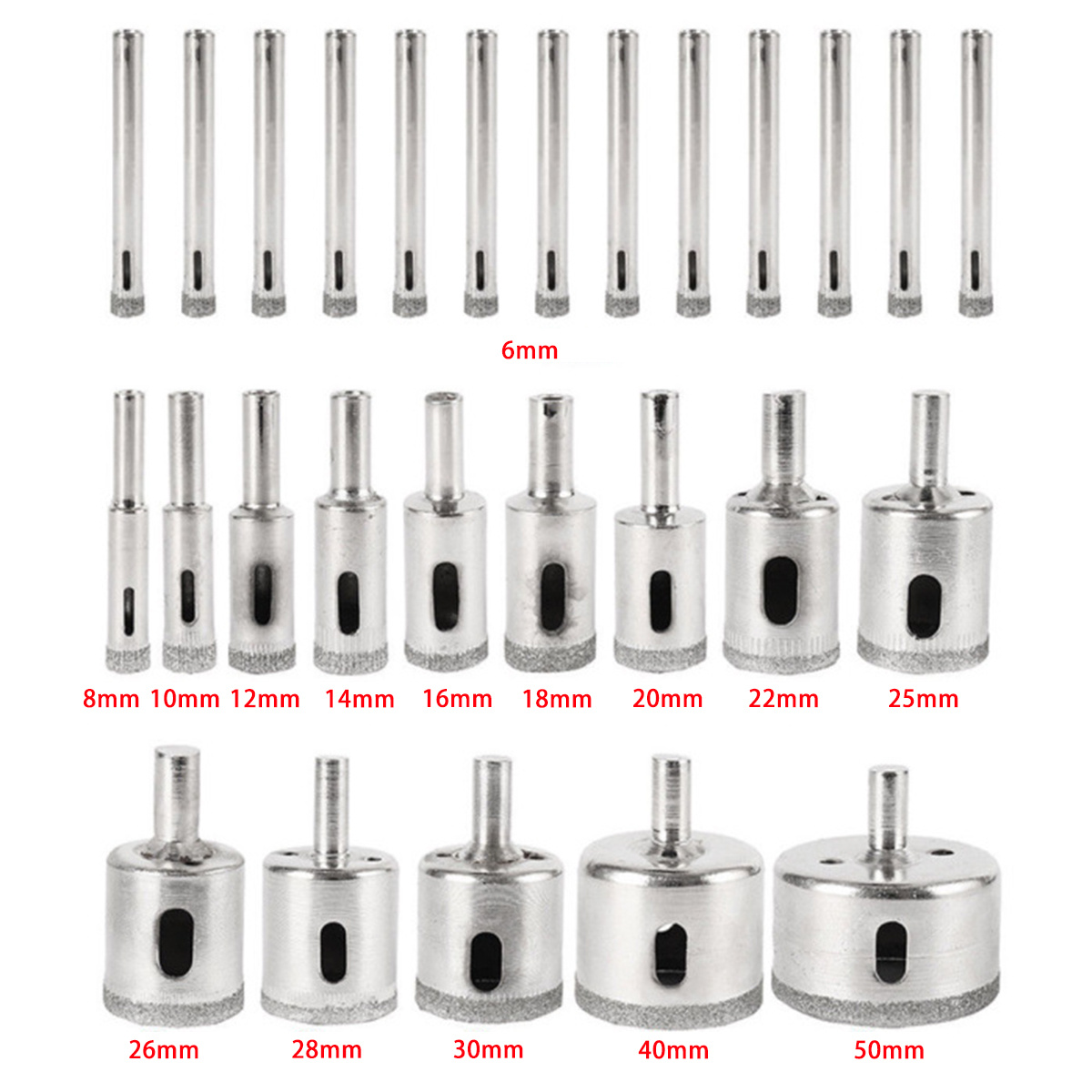 28PCS-Electroplated-Glass-Drill-Bit-Diamond-Glass-Hole-Opener-Set-1907327-16