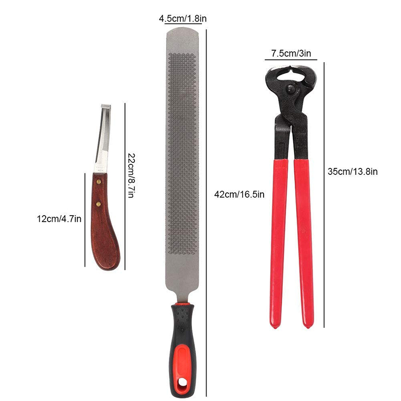 3Pcs-Farriers-Equestrian-Horse-Cattle-Hoof-Nipper-Cutter-File-Rasp-Trimming-Set-1723770-10