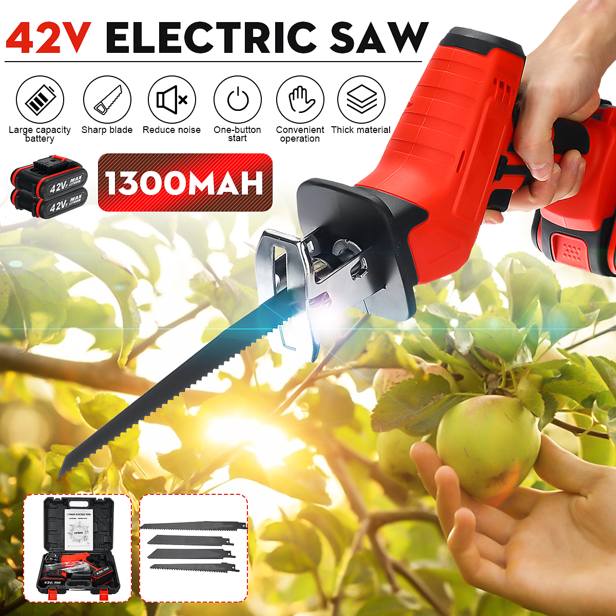 42V-1400W-Electric-Cordless-Reciprocating-Saw-Outdoor-Woodworking-W-2-Battery-1713373-1