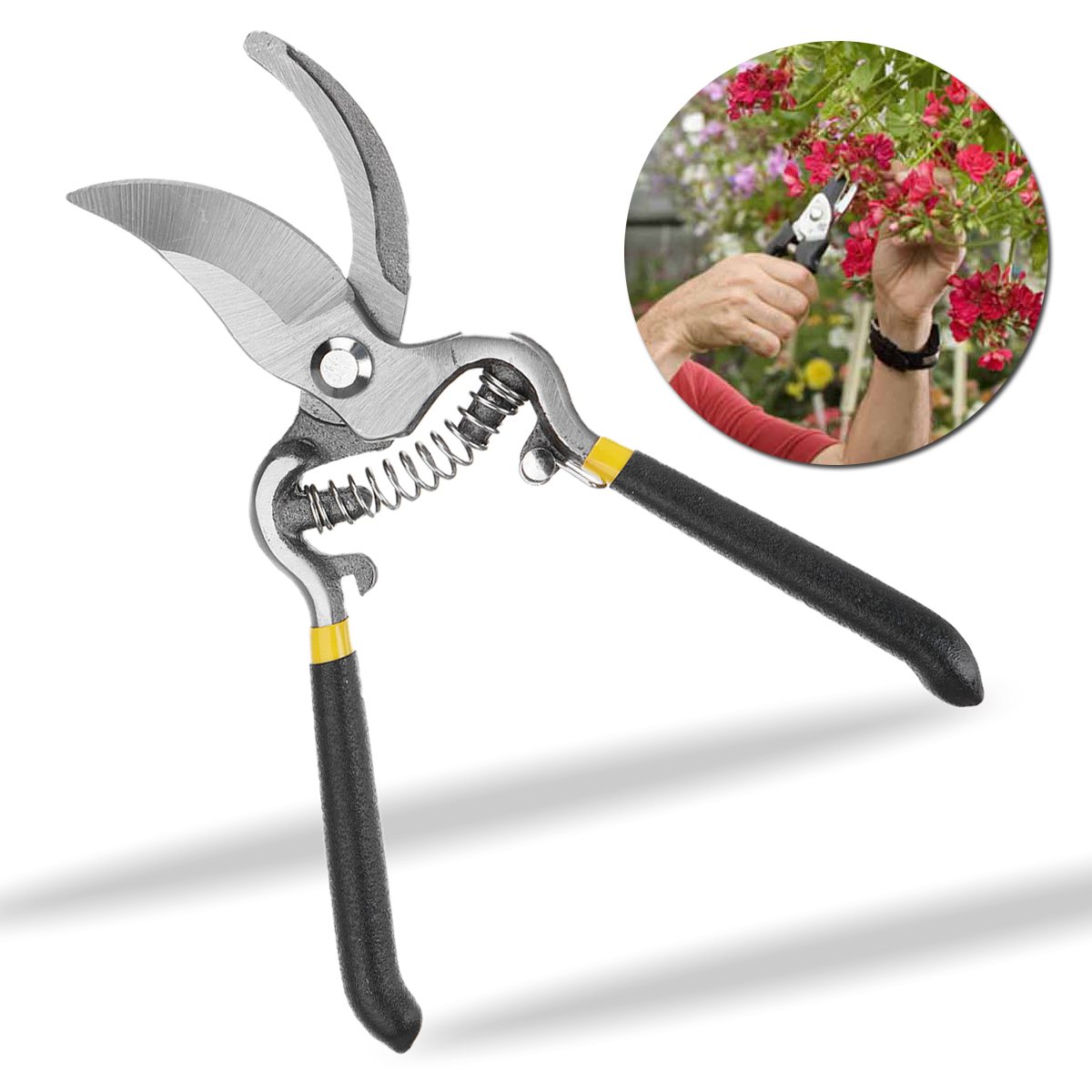 8inch-Carbon-Steel-Professional-Loppers-Garden-Cutter-Bypass-Tree-Pruning-Shears-Clippers-1412616-3
