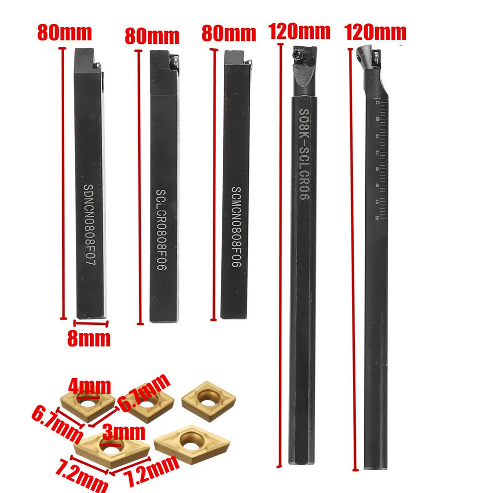 5pcs-8mm-Shank-Indexable-Lathe-Turning-Tool-Holder-with-CCMT060204-DCMT070204-Carbide-Inserts-for-CN-1421391-2